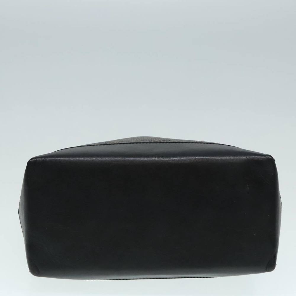 CELINE Macadam Canvas Hand Bag PVC Black Gold Auth 90948 - Picture 5 of 16